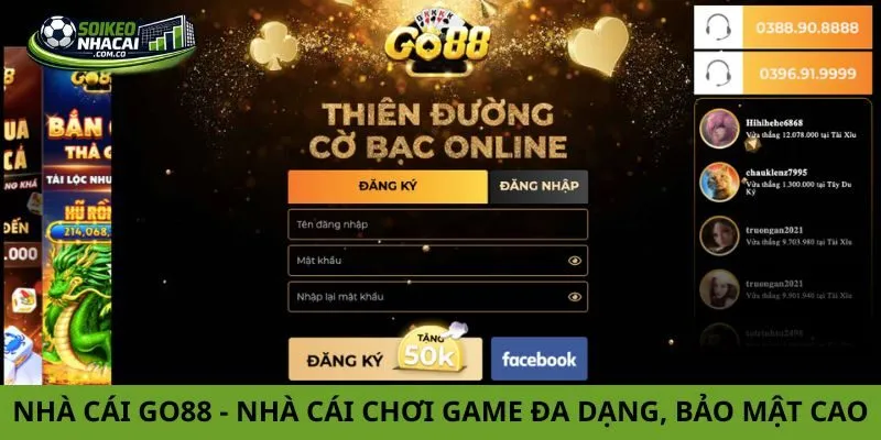 Nhà Cái Go88 – Nhà Cái Chơi Game Đa Dạng, Bảo Mật Cao